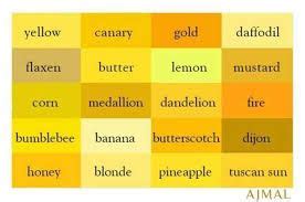 Image result for list of gold colors | Farbkonzept, Konzept