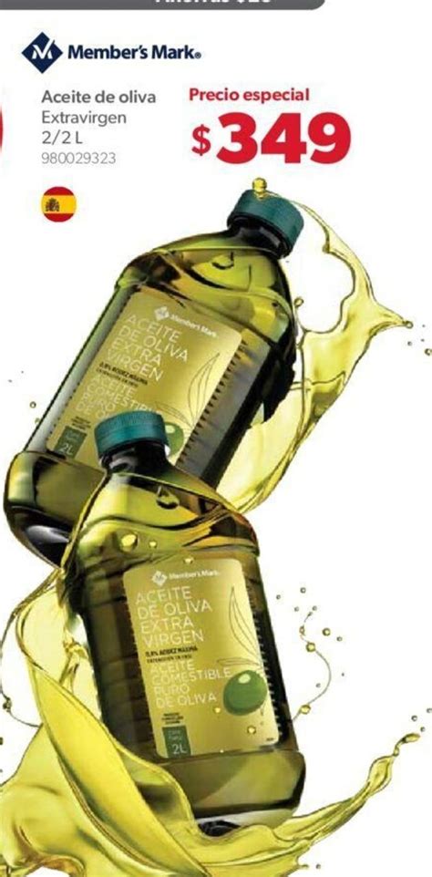 member s mark aceite de oliva extravirgen 2 2l oferta en sam s club