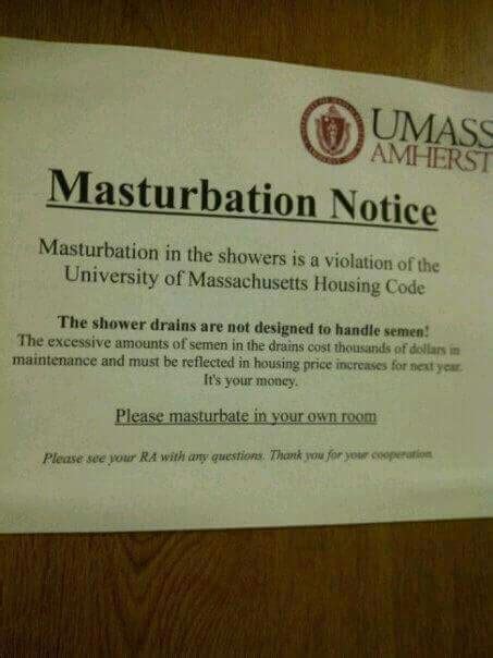 Check Out This Hilarious Notice On Masturbation By University Of Massachusetts Education Nigeria