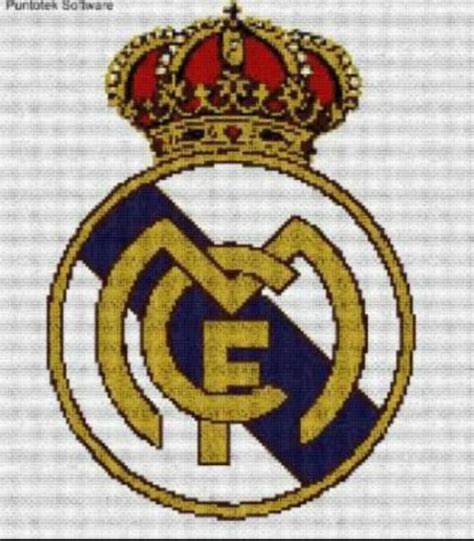 Patr N Real Madrid Para Bordar A Punto De Cruz Artesanum Com Punto