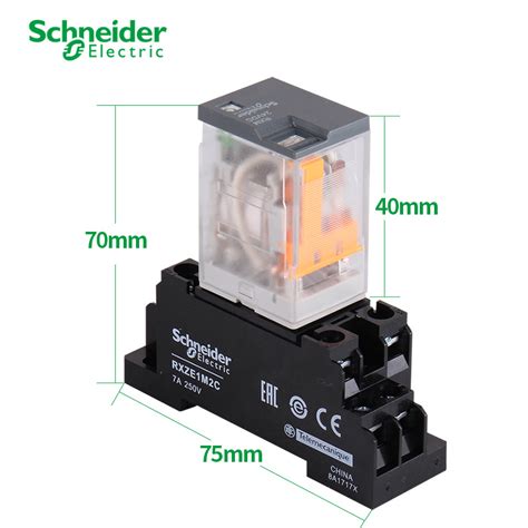 Schneider Intermediate Relay Small 5a 8 Pin 14 Electromagnetic 220v 24v
