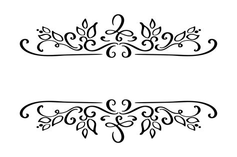 Clipart Vintage Calligraphy Border