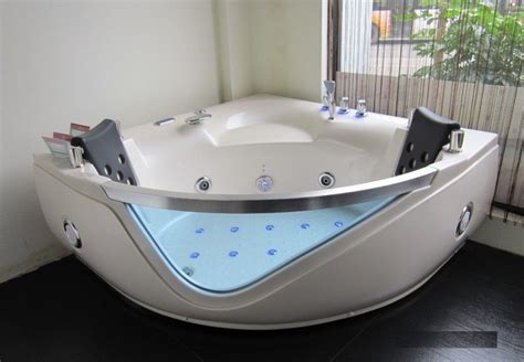 Proflo pfs6060wh 60 x 60 corner soaking bathtub with easycare acrylic 2 persons capable. two person freestanding bathtub | Jacuzzi bathtub, Walk in ...