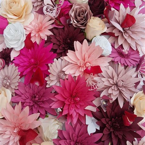 Template for paper flowers (you choose rose or peony style!) make unlimited flowers in all sizes! Table Decorations Parties - Paper Flower Decorations #7 ...