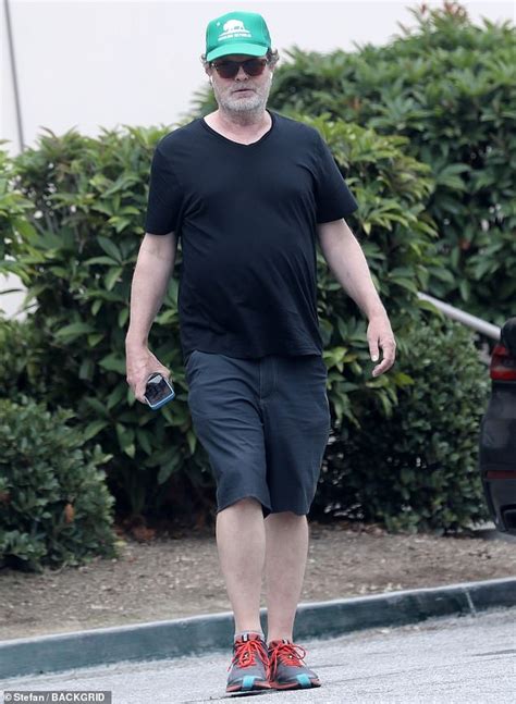 The Office Star Rainn Wilson Is Seen For The First Time During A Lunch