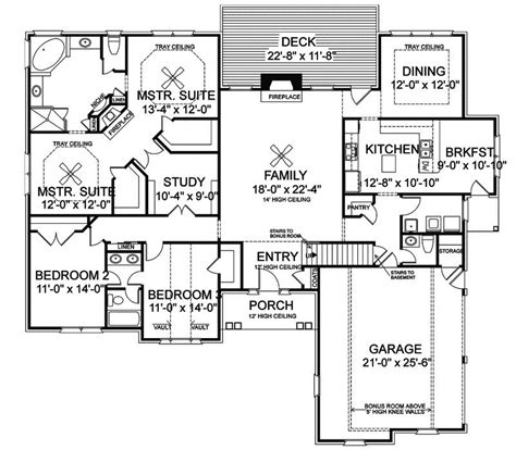These 4 bed 3 bath barndominium floor plans are perfect for those who want to maximize their living area, while still having plenty of space for bedrooms. Inspirational Ranch House Plans With Bonus Room Above ...
