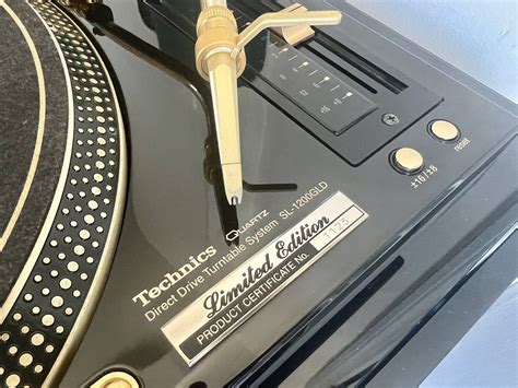 Technics Sl 1200gld Turntable 24k Gold Plated Limited Edition