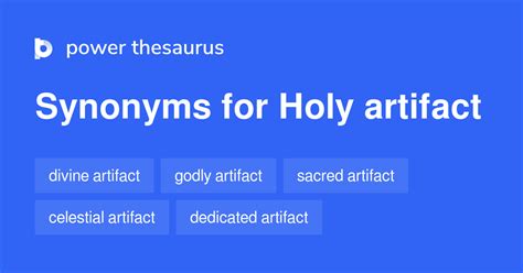 Holy Artifact Synonyms 10 Words And Phrases For Holy Artifact