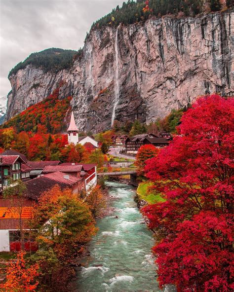 Lauterbrunnen, Staubbach falls, Bern, Switzerland | Places in