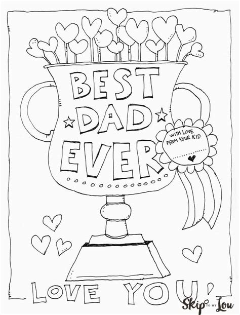 Dad Coloring Page for the BEST Dad - Skip to my Lou