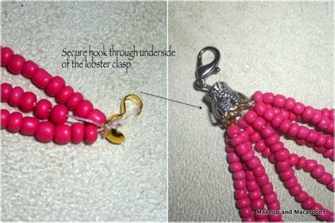 Diy Braided Bead Necklace Makeup And Macaroons