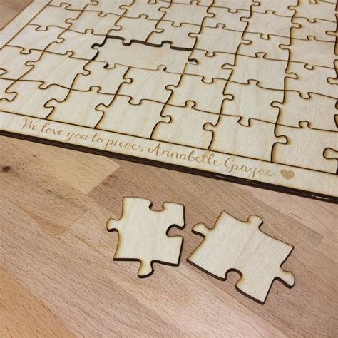 However, with a bit of puzzle glue and this frame you can turn that precariously precious puzzle into a securely framed and unique piece of decoration! Blank wooden puzzle toy game DIY childrens art paintable ...