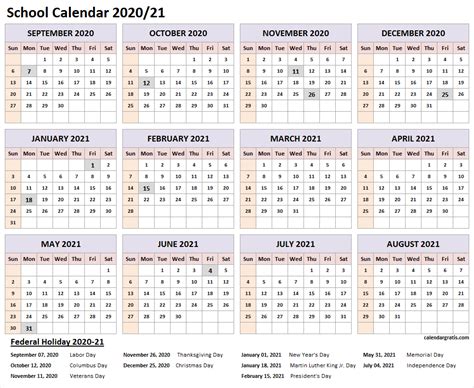 2021 Academic Calendar Printable Template Business Format Images And