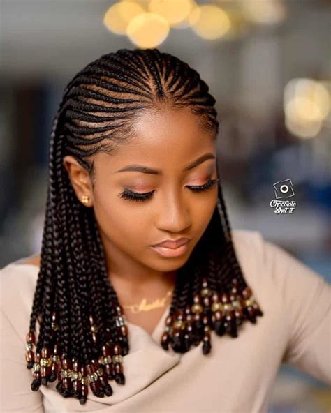 With a bit of teasing in the back, hair looks thick and will be on trend no matter where you are. Ghana Hair Braids : Beautiful Ghanaian Lines Hairstyles In ...