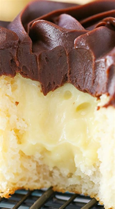 Also, i thought the chocolate ganache was too thick! Boston Cream Pie Cupcakes | Recipe | Boston cream pie ...