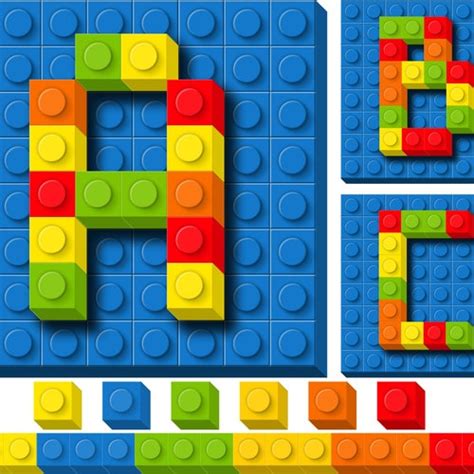 Building Blocks Alphabet Png Kids Alphabet Clip Art Etsy