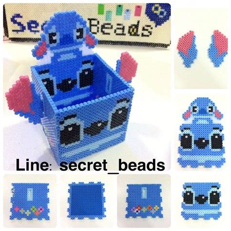 Stitch Box Perler Beads By Secretbeads Perler Bead Disney Perler