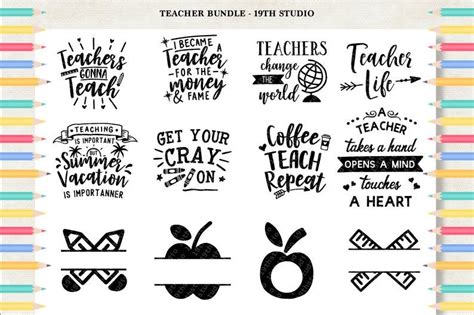 Download Teacher SVG Bundle | Etsy | Teacher, Svg, Lettering