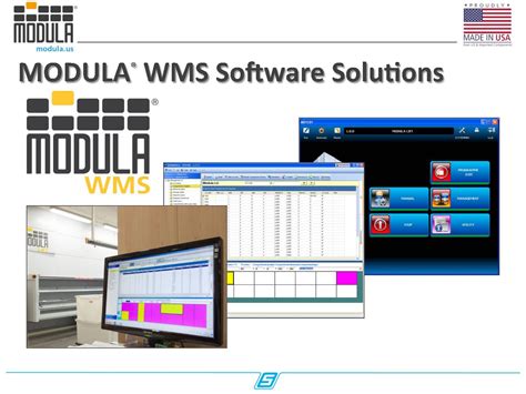 A firm that evolves with technology and assists in growing their. Modula WMS Software Pic | Conveyors & Drives