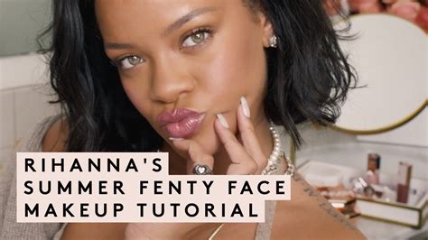 Rihannas Summer Fenty Face Makeup Tutorial Fenty Beauty Youtube