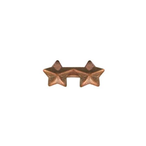 No Prong Ribbon Attachments Two Stars Mounted On A Bar Bronze