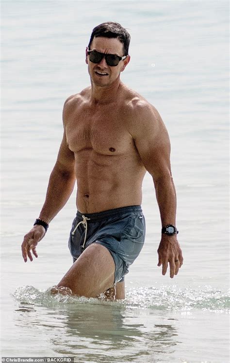 Mark Wahlberg 52 Shows Off His Ripped Physique As He Enjoys A Day On
