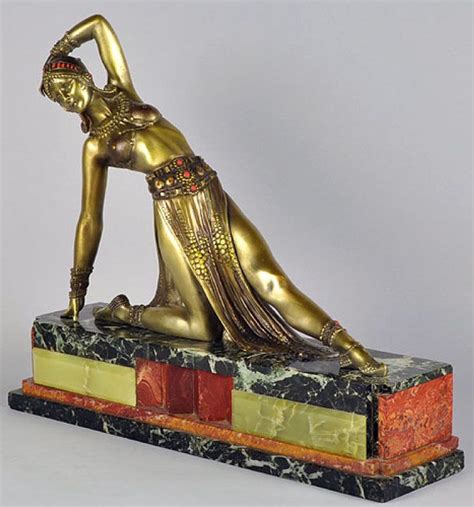 Demetre Chiparus Art Déco Sculpture Danseuse Exotique Art Deco Bronze Deco