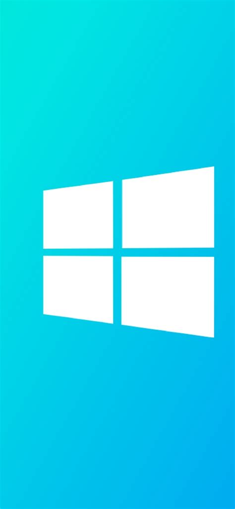 2160x4680 Windows 10 Cyan Logo 2160x4680 Resolution Wallpaper Hd Hi