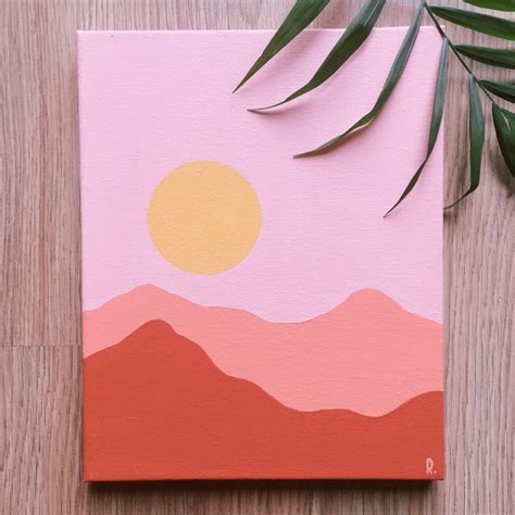 Himalayan Sunrise ☼ Art Bohème Small Canvas Art Simple Canvas