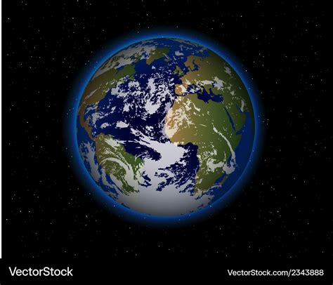Beautiful Planet Earth Royalty Free Vector Image