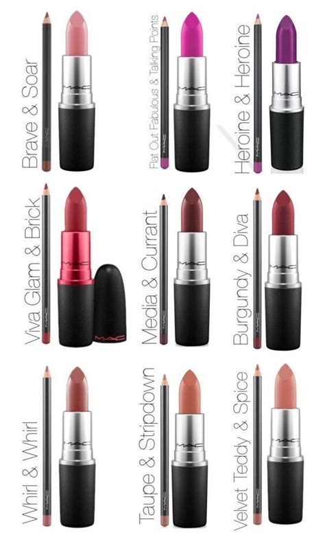 MAC Lipstick And Liner Combos Lipstick Mac Lips Mac Lip Liner