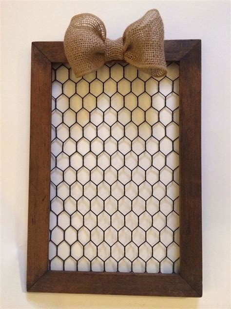 Chicken Wire Frame With Burlap Bow Chicken Wire Frame Chicken Wire