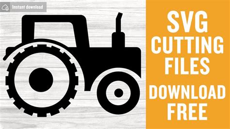 Tractor Svg Free Cut File For Cricut Youtube