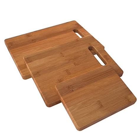 Enduring Bamboo 3 Piece Cutting Board Set Large Small And