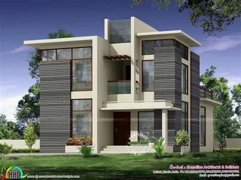 2236 sq-ft modern contemporary home (With images) | Facade ... Featured wall design inspiration for your new home.