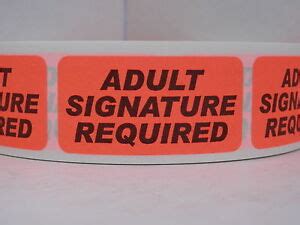 Home » creative labels » ups orm d label. Adult Signature Required USPS UPS FedEx Warning Labels ...