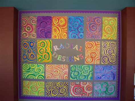 Irvington Community Middle School Art Radial Designs 6th