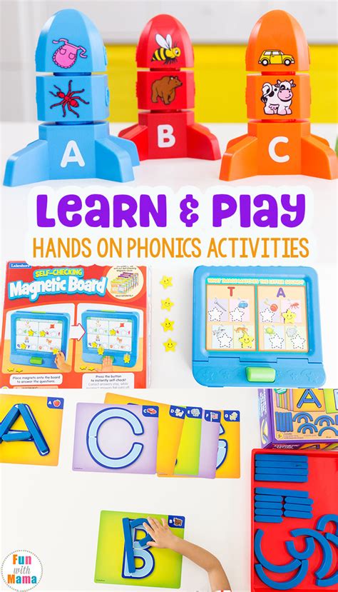 Phonics games online by level, preschool reading games, kindergarten reading games, 1st grade reading games, 2nd grade reading games. Learning Through Play Phonics Activities - Fun with Mama