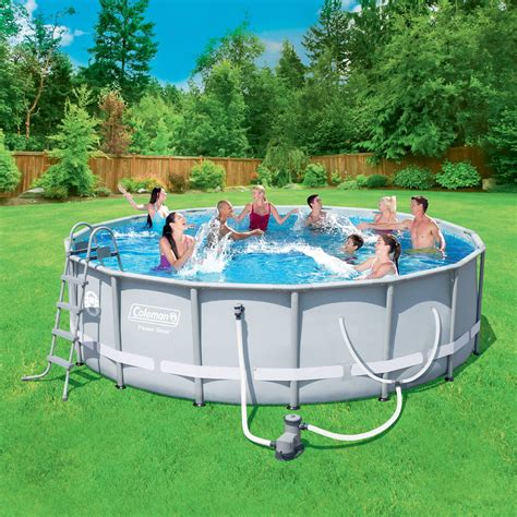 Intex 10 X 30 Metal Frame Above Ground Swimming Pool With Filter Pump
