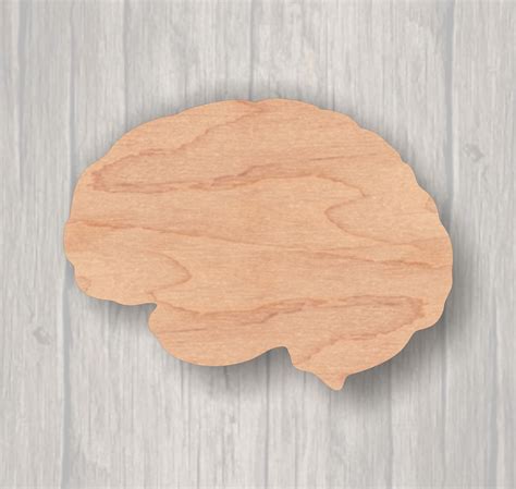 Brain. Unfinished wood cutout. Wood cutout. Laser Cutout. | Etsy