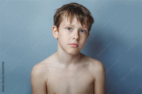 A Boy Of Years Of European Appearance Naked Torso Portrait On Stock Photo Adobe Stock