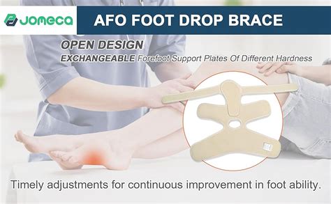 Jomeca Upgraded Drop Foot Brace For Walking With Shoes