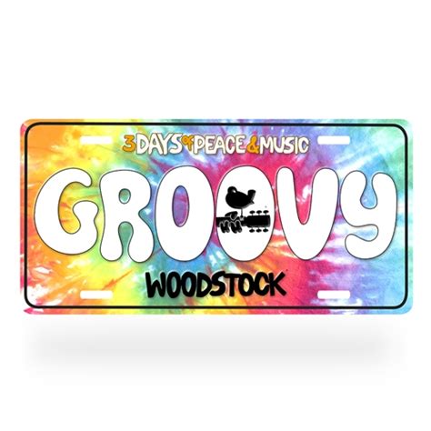Buy the best and latest decorative license plate on banggood.com offer the quality decorative license plate on sale with worldwide free shipping. Woodstock "Groovy" Decorative License Plate for Sale