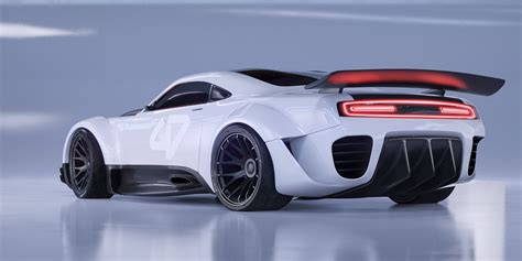 Automotive Renderings Muscle Car Concept —
