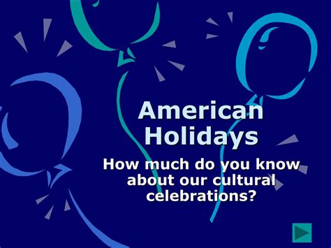 Ppt American Holidays Powerpoint Presentation Free Download Id45384