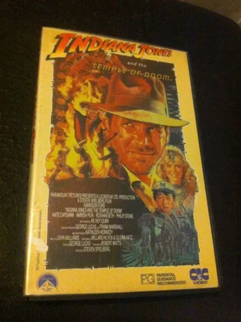 Indiana Jones And The Temple Of Doom Vhs Video Action Adventure