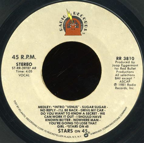 Stars On 45 Stars On 45 1981 Ar Vinyl Discogs