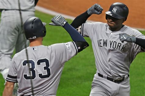 Gregorius Homers Twice Yankees Knockout Indians In Alds