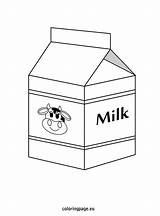 Milk Carton Coloring Drawing Foods Getdrawings Coloringpage Eu sketch template