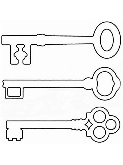 Key Coloring Pages